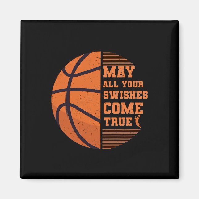 Basketball kann alle Ihre Wünsche erfüllen Uni Magnet (Vorne)