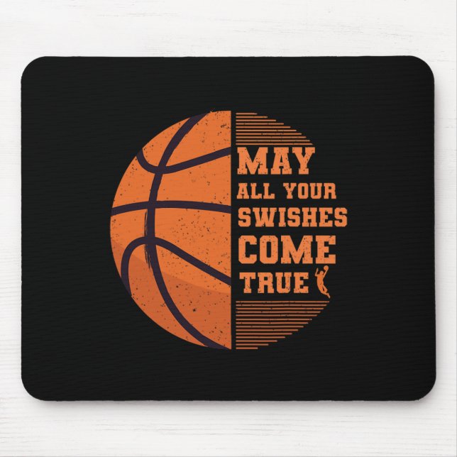 Basketball kann alle Ihre Wünsche erfüllen Uni Mousepad (Vorne)
