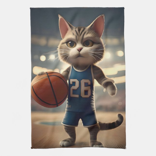 Basketball-Katze, Golf Putter Cover, Geschirrtuch (Vertikal)