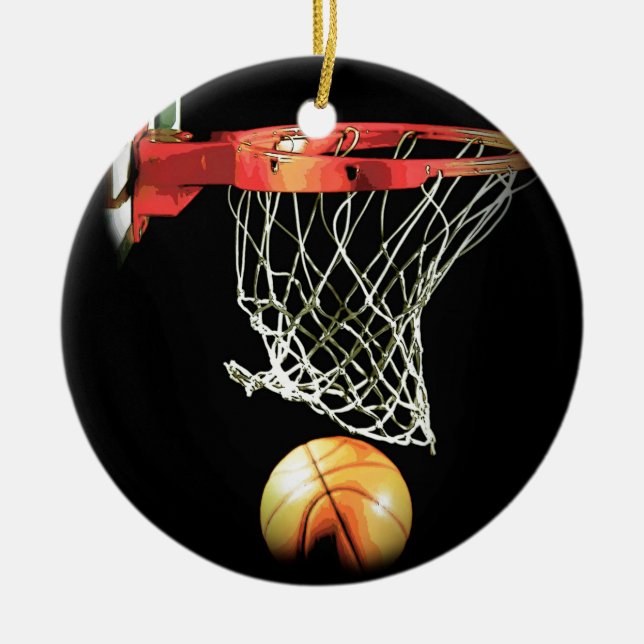 Basketball Keramik Ornament (Vorne)