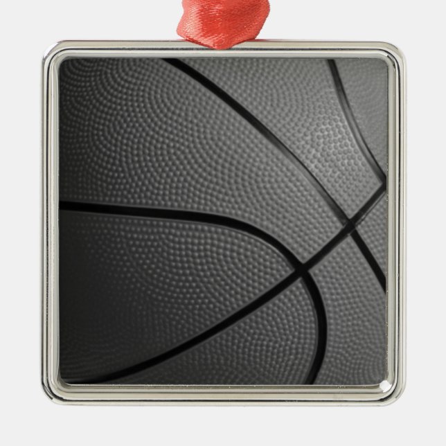 Basketball Keramik Ornament Aus Metall (Vorne)