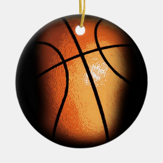 Basketball Keramikornament (Vorne)