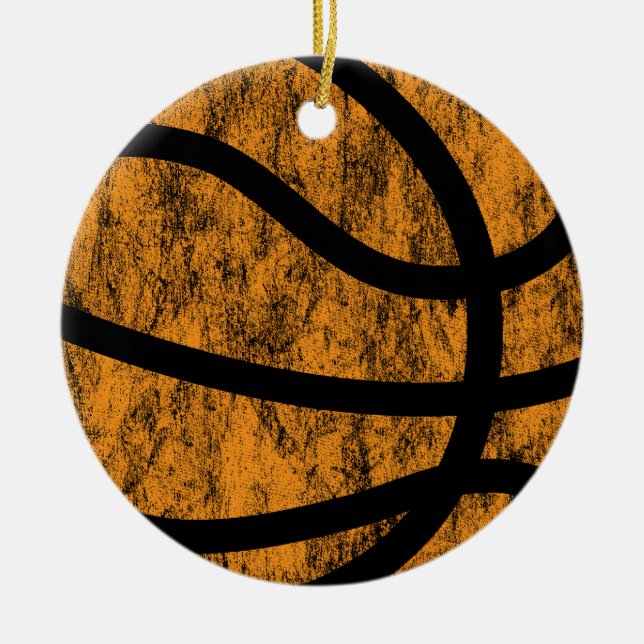 Basketball Keramikornament (Vorne)