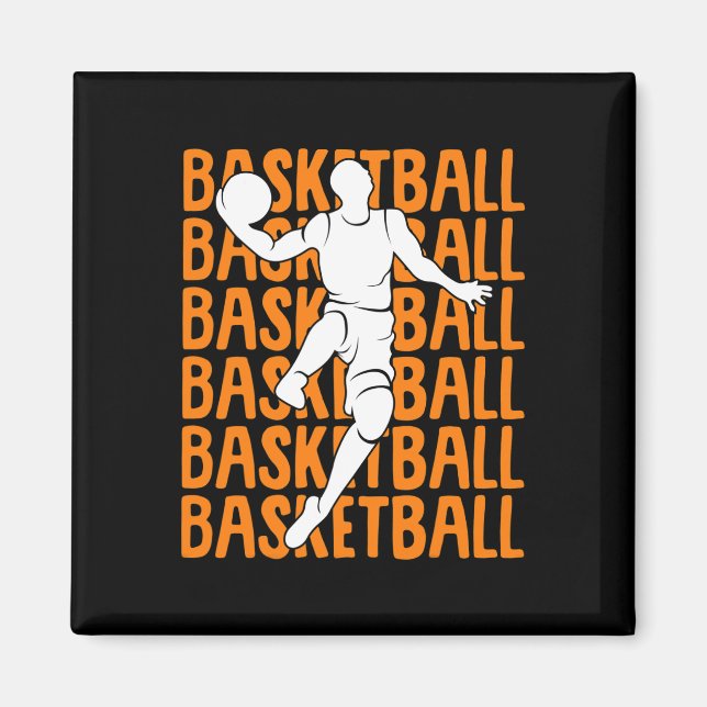 Basketball Kinder Jungen Männer 1 Magnet (Vorne)