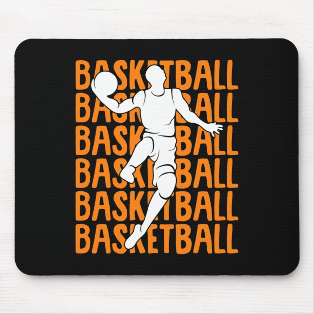 Basketball Kinder Jungen Männer 1 Mousepad (Vorne)
