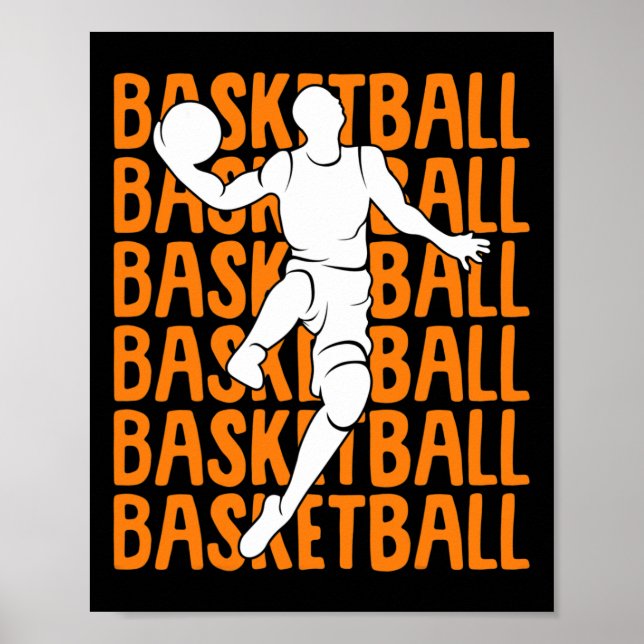 Basketball Kinder Jungen Männer 1 Poster (Vorne)