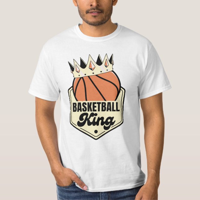 Basketball King - Design im Stil der Kronstraße T-Shirt (Vorderseite)
