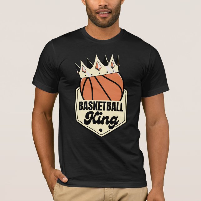 Basketball King - Design im Stil der Kronstraße T-Shirt (Vorderseite)