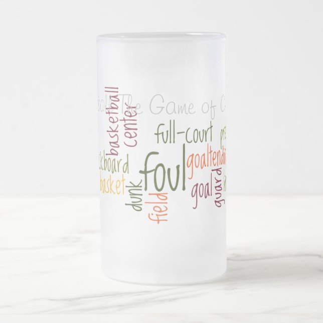 Basketball Klassiker Spiel der Champions Mattglas Bierglas (Mittel)