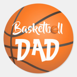 Basketball Klassischer Rundaufkleber Runder Aufkleber