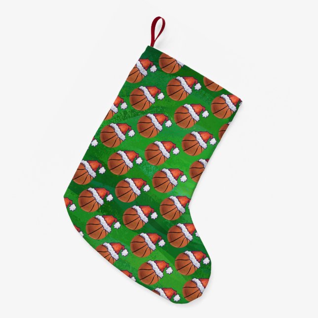Basketball Kleiner Weihnachtsstrumpf (Vorderansicht (hängend))