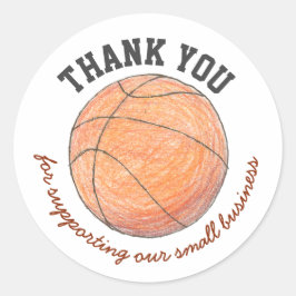 Basketball Kleinunternehmen danke Aufkleber