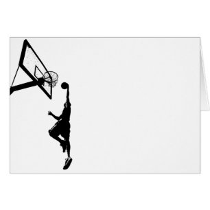 Basketball-Knall taucht Silhouette ein