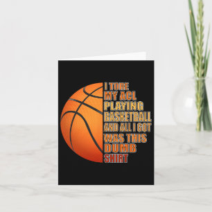 Basketball Knee Ligament Verletzung Spaß Karte