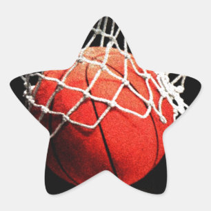 Basketball-Kunst Stern-Aufkleber