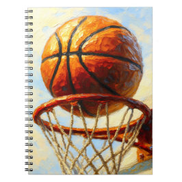 Basketball-Kunstnotizbuch - Sportdesign-Tagebuch Notizblock