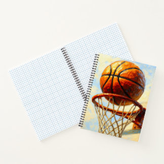 Basketball-Kunstnotizbuch - Sportdesign-Tagebuch Notizbuch