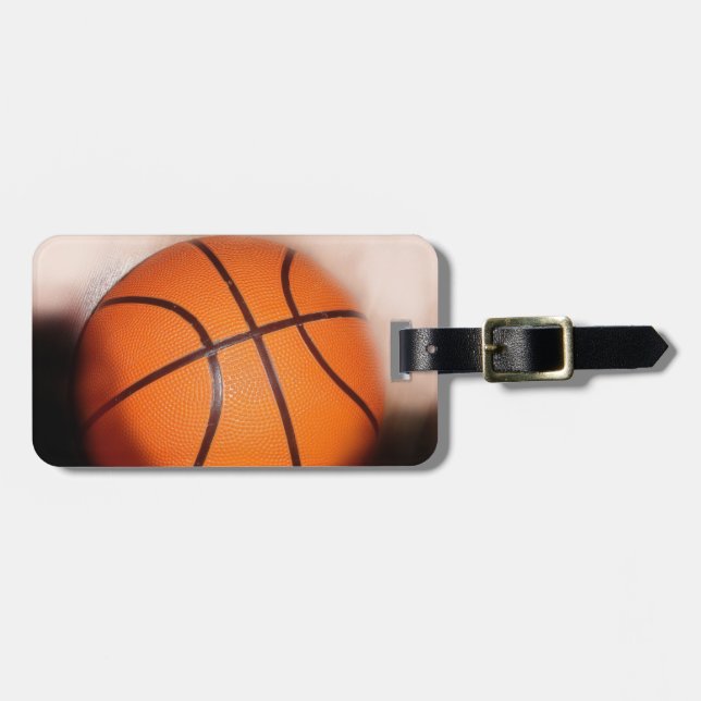 Basketball-Kunstwerke Gepäckanhänger (Vorderseite horizontal)