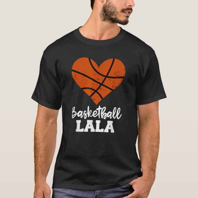 Basketball La Funny Basketball Herzstück T-Shirt (Vorderseite)