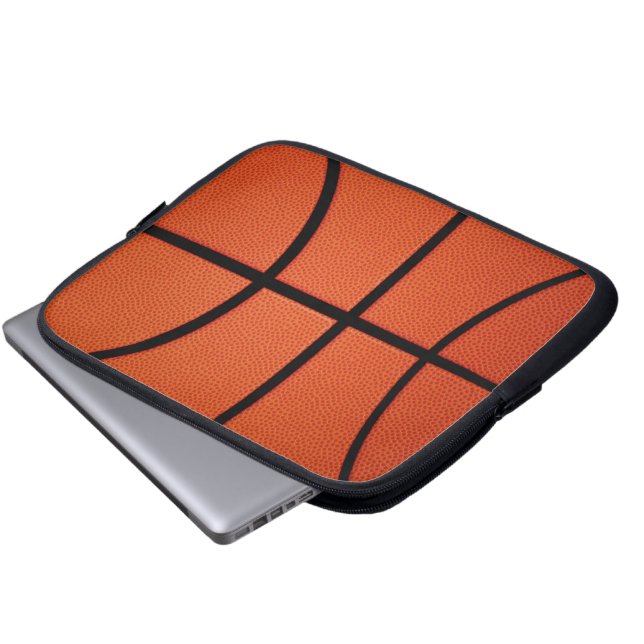 Basketball Laptopschutzhülle (Vorne Knopf)