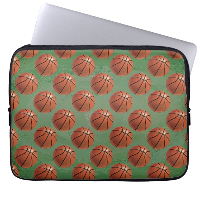 Basketball Laptopschutzhülle (Vorderseite)
