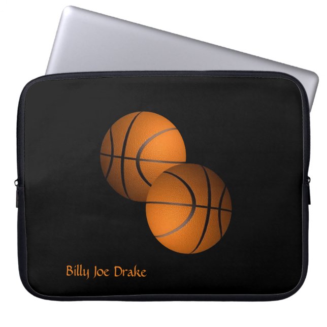 Basketball Laptopschutzhülle (Vorderseite)