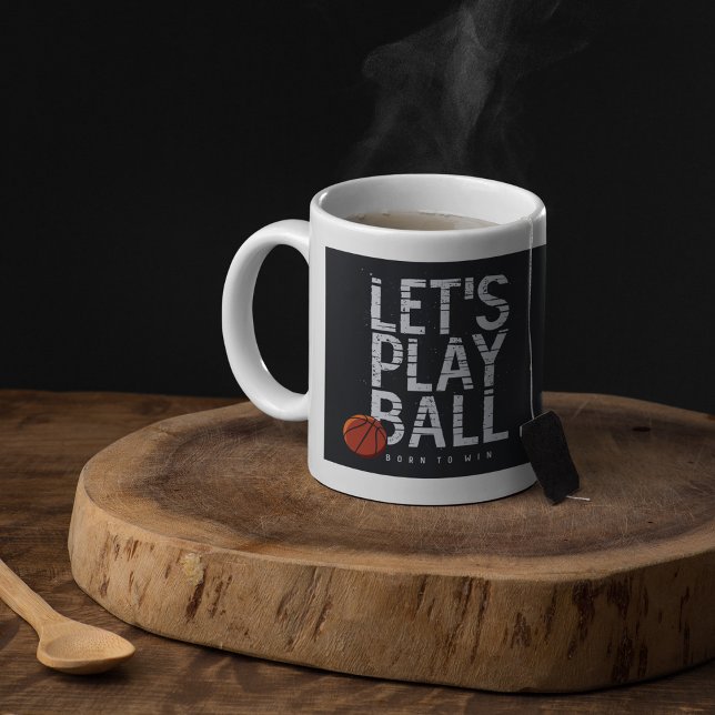 Basketball Lasse Ball spielen Geboren, um Sport zu Kaffeetasse (Von Creator hochgeladen)