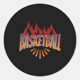 Basketball - Leben 1 Runder Aufkleber