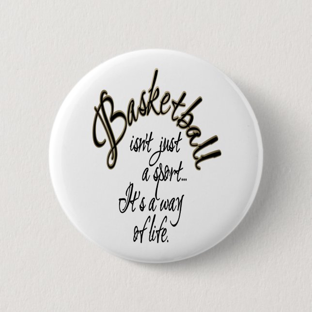 Basketball-Leben Button (Vorderseite)
