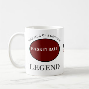 Basketball-Legende Monogramm tragen Sie Ihren Name Kaffeetasse