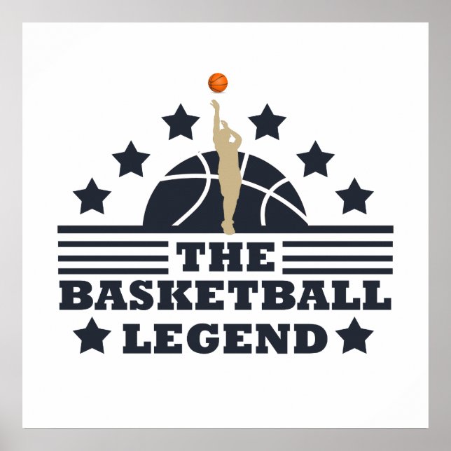Basketball-Legende Poster (Vorne)