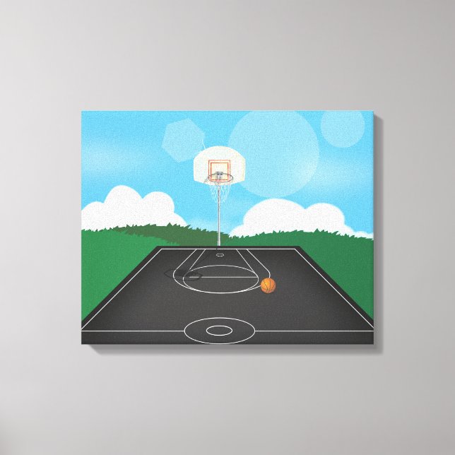 Basketball Leinwanddruck (Vorderseite)