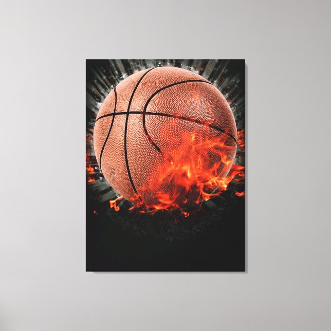 Basketball Leinwanddruck (Vorderseite)