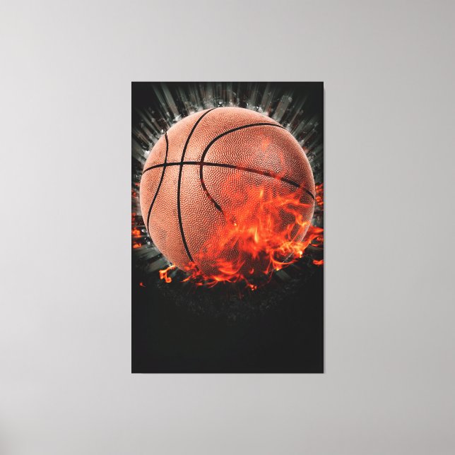 Basketball Leinwanddruck (Vorderseite)