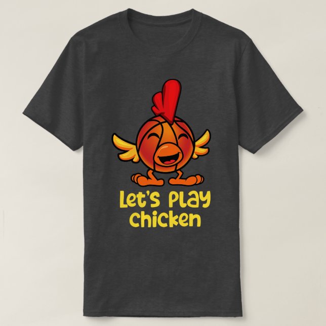 Basketball Letis Spielhähnchen T-Shirt (Design vorne)