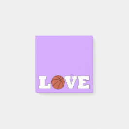 Basketball LIEBE Basketball Coach Desktop Notepad Post-it Klebezettel