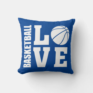 Basketball Liebe Blue Kissen
