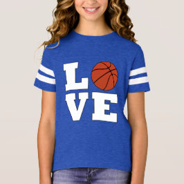 Basketball LIEBE Girls Basketball Player Jersey T-Shirt