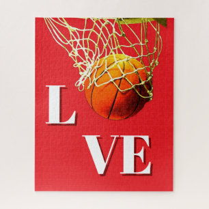 Basketball Liebe ich Puzzle