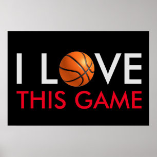 Basketball-Liebe Poster