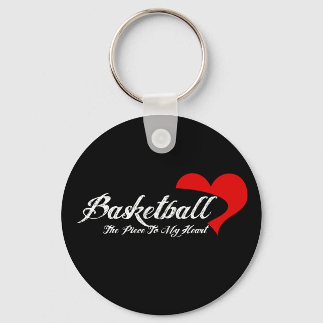 Basketball Liebe Schlüsselanhänger (Vorderseite)