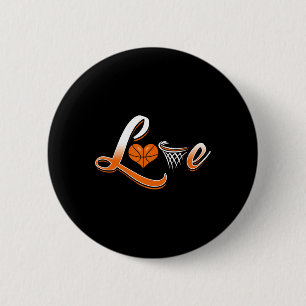 Basketball-Liebe-Shirt Button