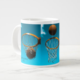 Basketball Liebhaber Kaffeetasse – Essen. Schlafen Jumbo-Tasse