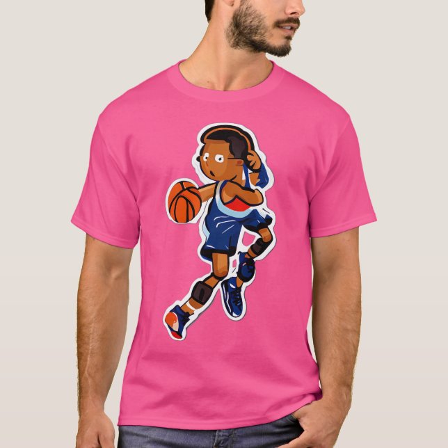 Basketball Liebhaber T-Shirt (Vorderseite)