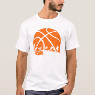 Basketball liebt Spieler Große Vintage Männer Frau T-Shirt