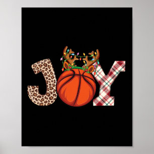 Basketball liebt Weihnachtsball Boys Männer Weihna Poster