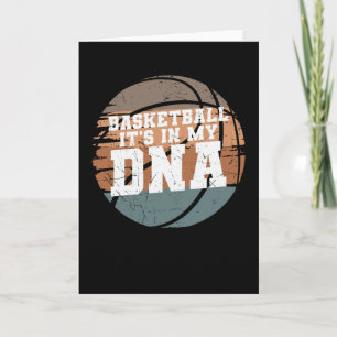 Basketball liegt in meiner DNA für Basketball-Fa Karte