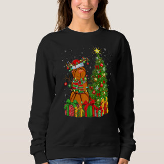 Basketball Lighting Xmas Tree Snowman Basketball C Sweatshirt