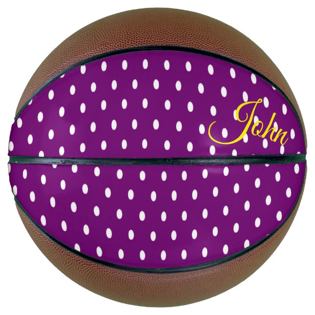 Basketball Lila Polka dot (Vorderseite)