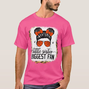 Basketball Little Sister Größter Fan Niedlich Bask T-Shirt